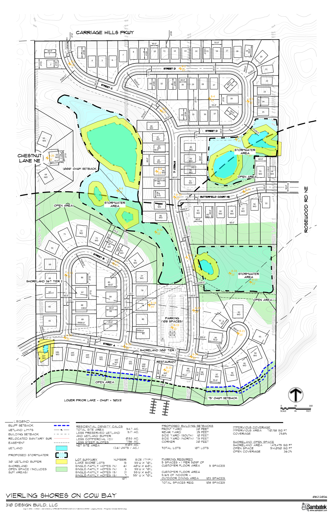 Vierling Shores on Cow Bay concept site plan